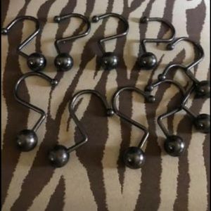 Pewter Shower Curtain Hooks